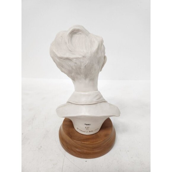 Vintage Porcelain Norman Rockwell Bust Sculpture by Edward J. Rohn Unpainted - Picture 5 of 8